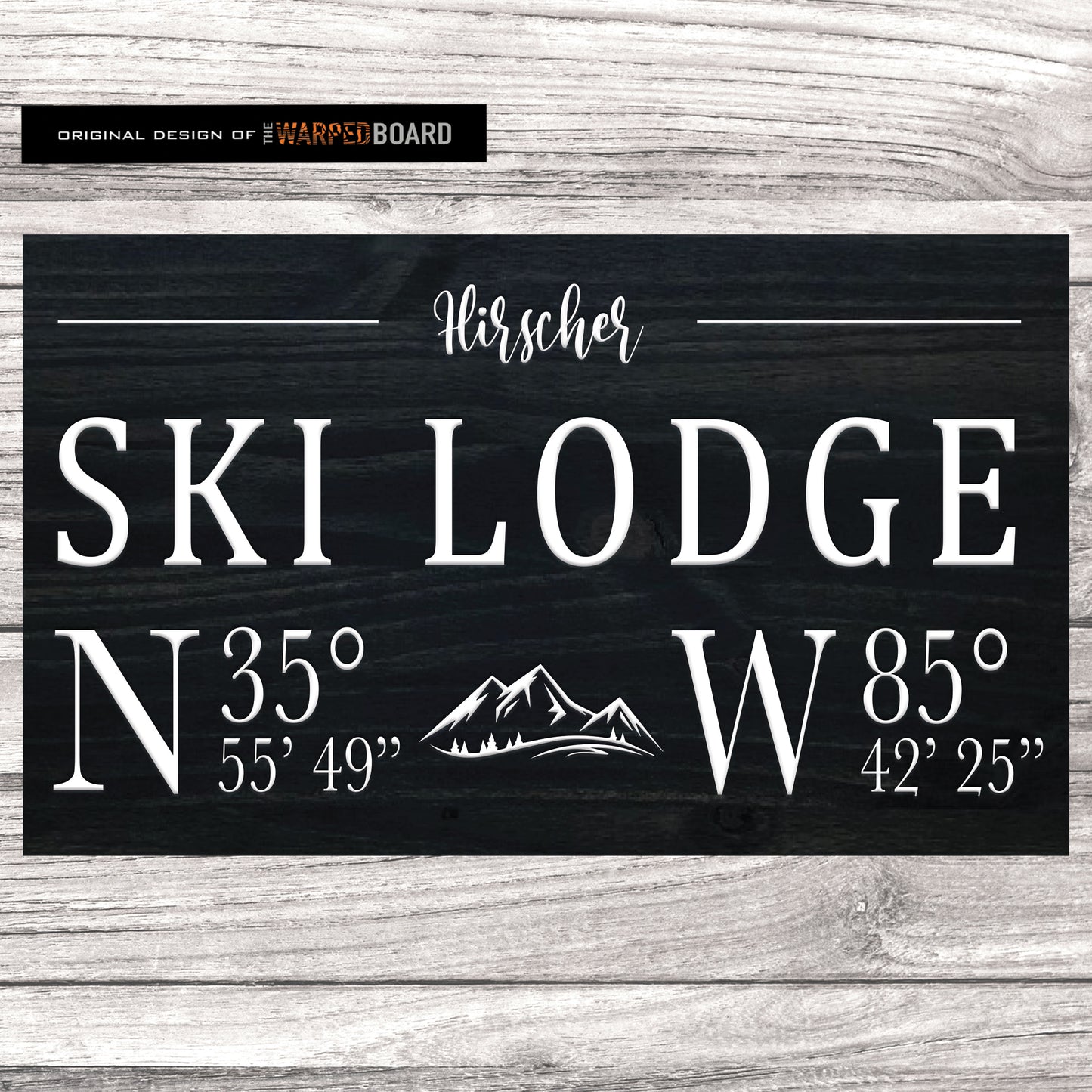 Ski Lodge Family Name with Lodge Coordinates