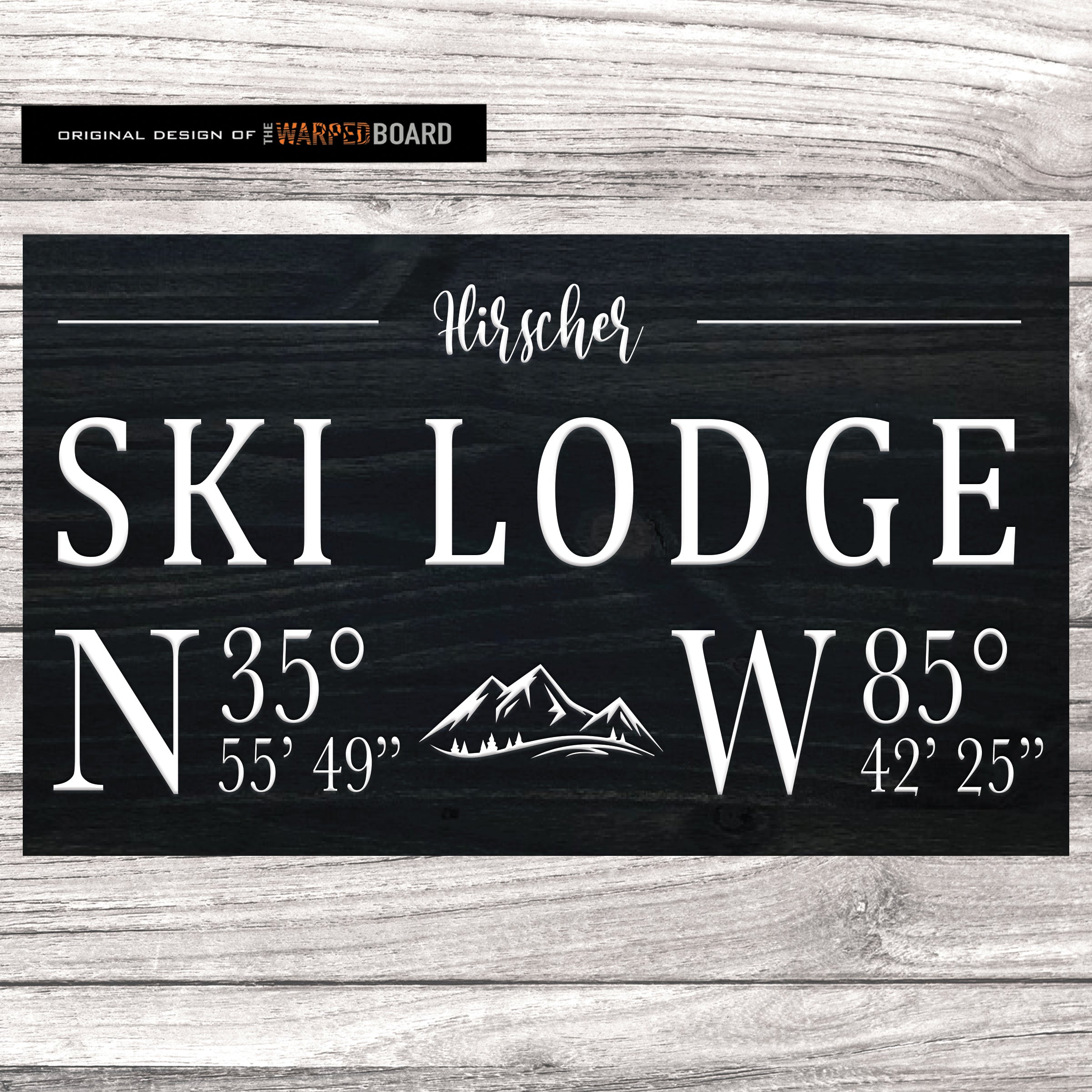 Ski Lodge Family Name with Lodge Coordinates