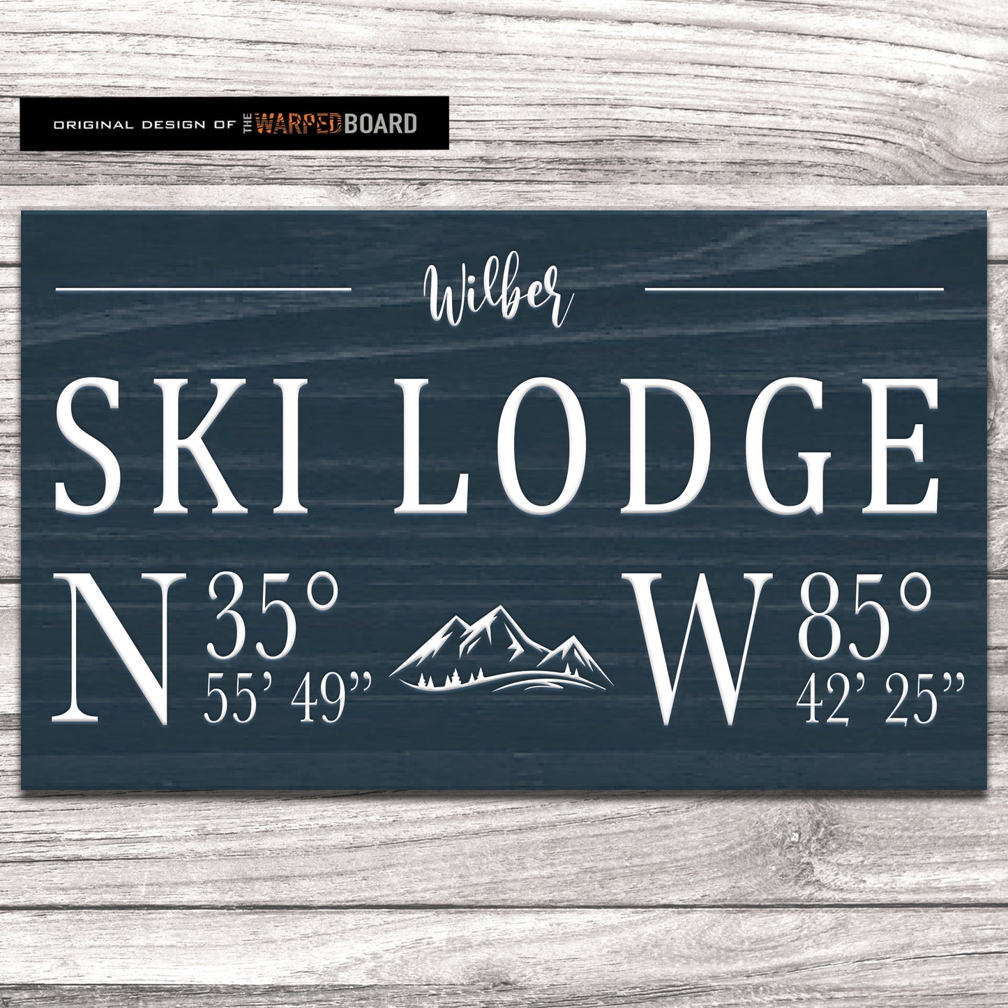 Ski Lodge Family Name with Lodge Coordinates
