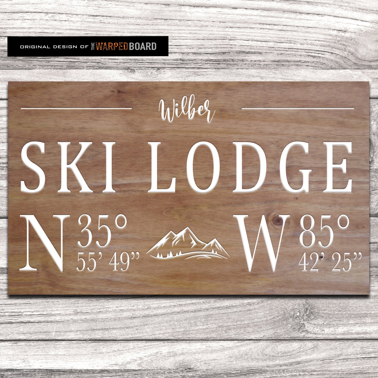Ski Lodge Family Name with Lodge Coordinates