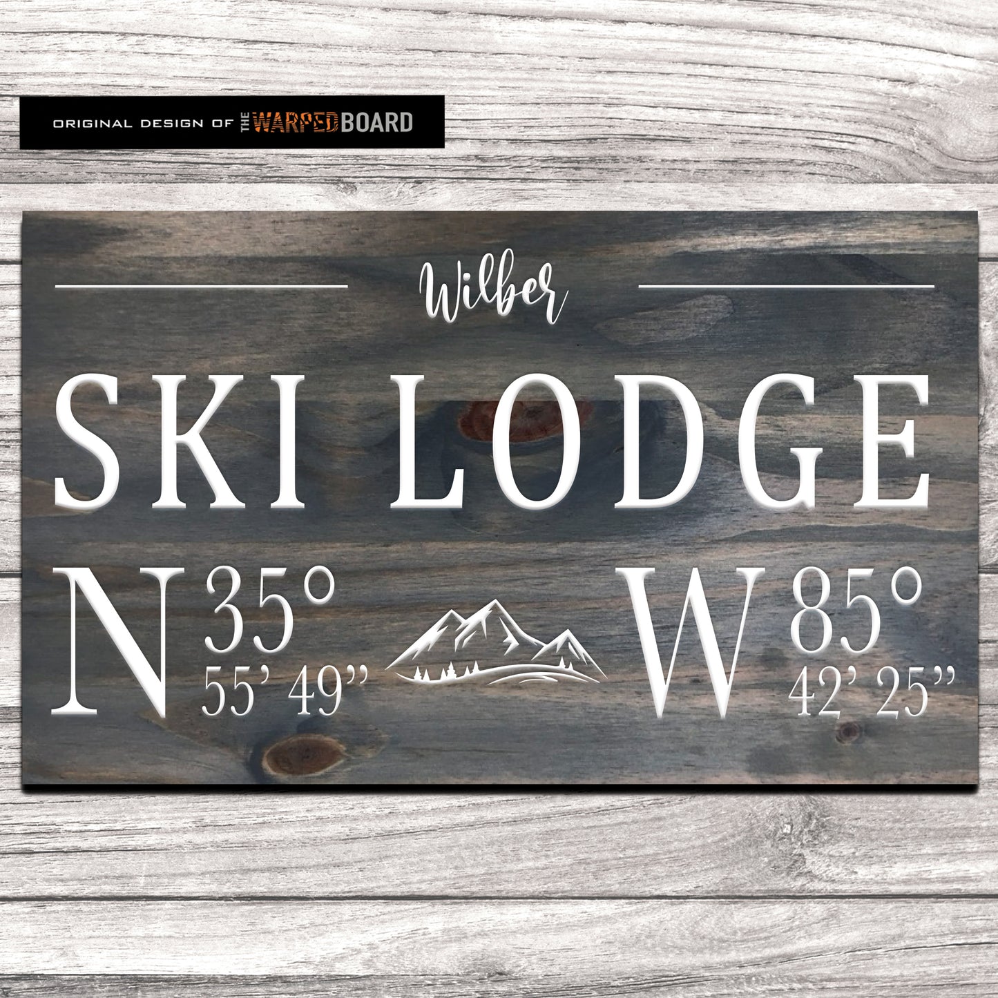 Ski Lodge Family Name with Lodge Coordinates
