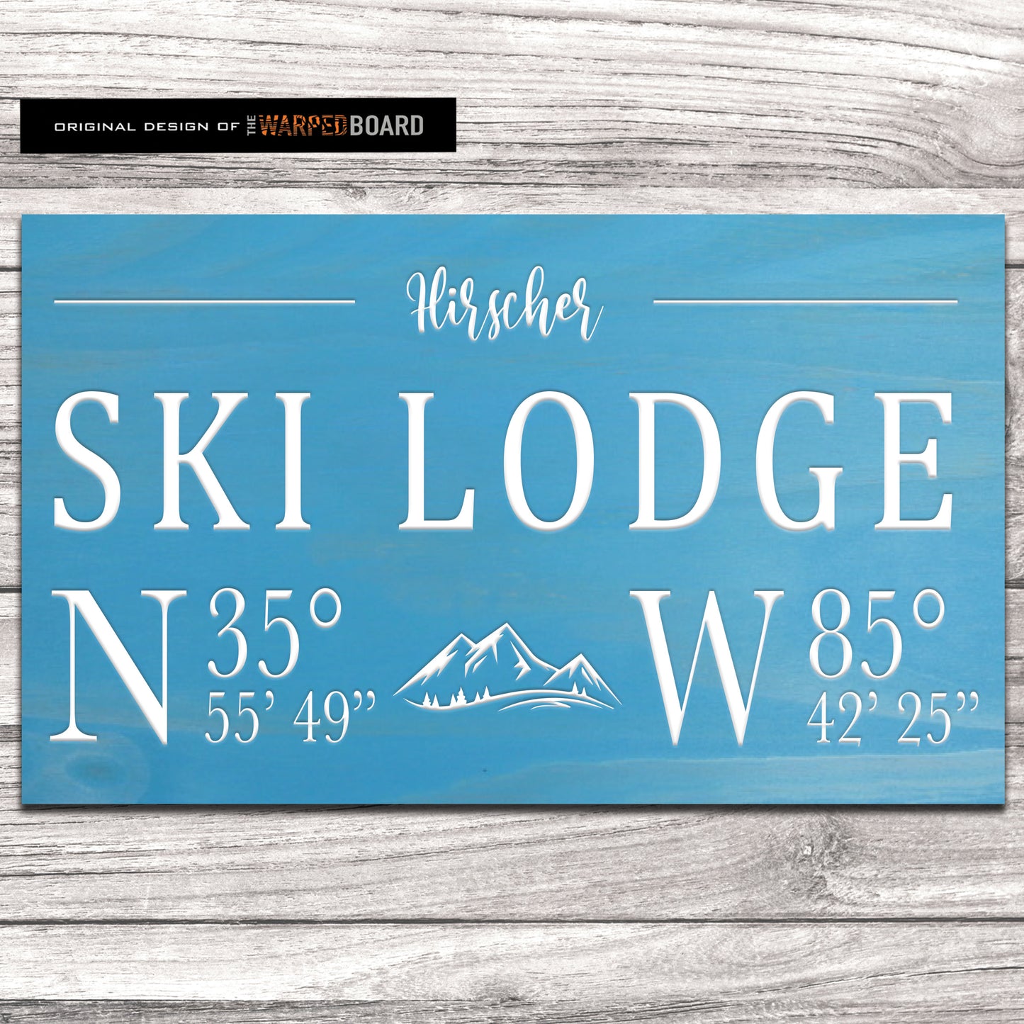 Ski Lodge Family Name with Lodge Coordinates
