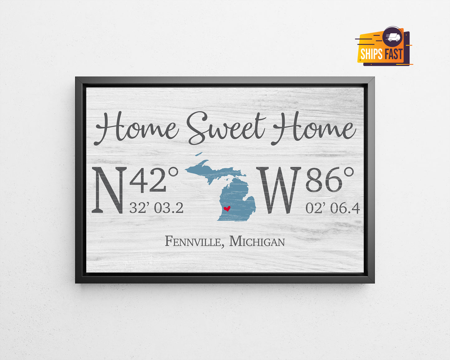 Personalized HOME SWEET HOME Sign