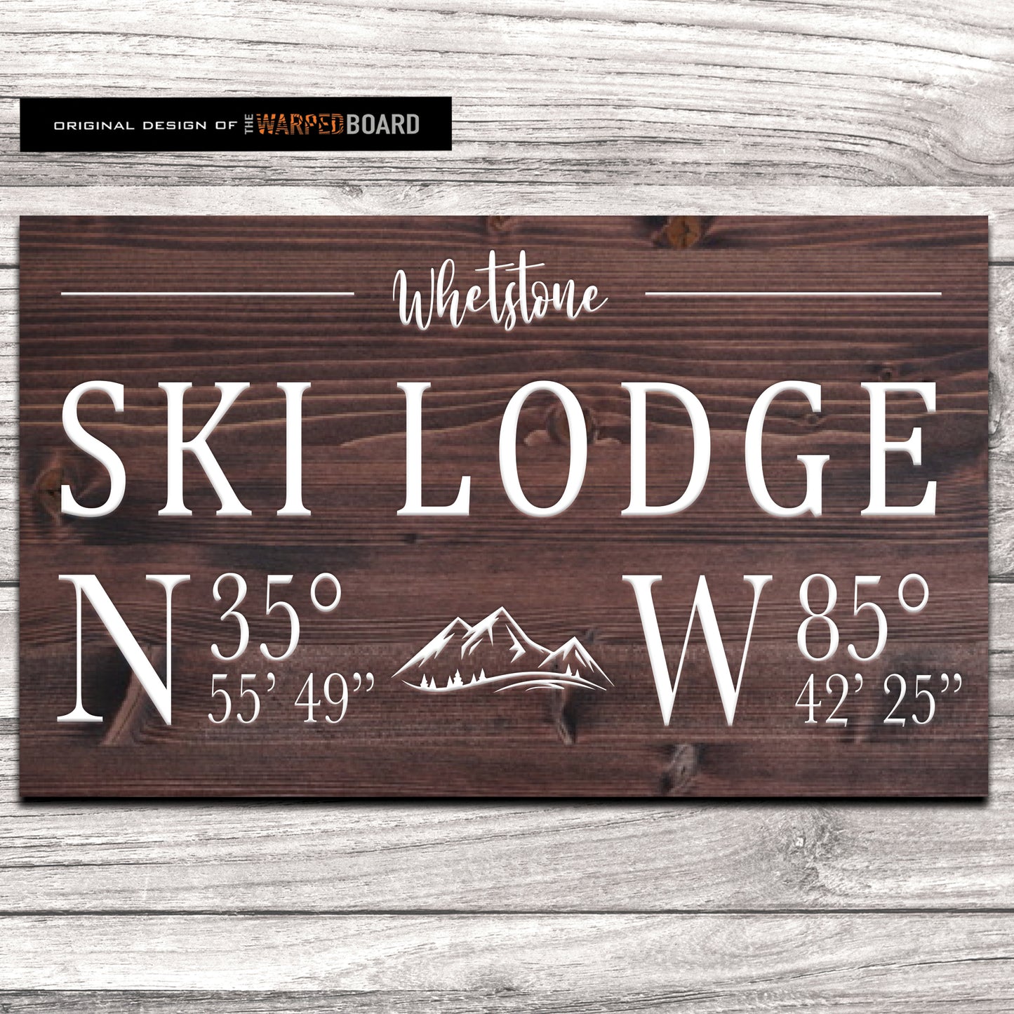 Ski Lodge Family Name with Lodge Coordinates