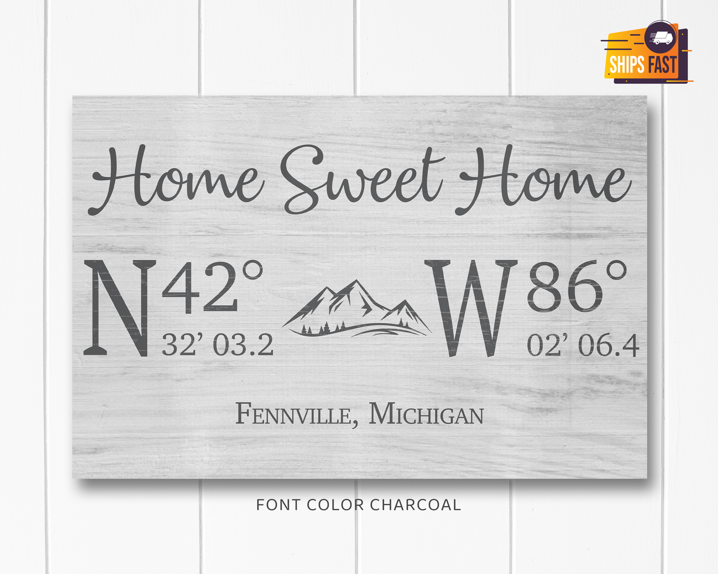 Personalized HOME SWEET HOME Sign