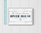 River House Sign | Custom Outdoor Wall Decor – Riverline Heritage
