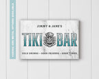 Tiki bar sign shown as wall art