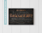 Backyard BBQ Metal Sign | Custom Grill & Patio Decor - Charred Barrel