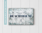 Beach House Welcome Sign | Vintage Pastel Décor – Seabreeze Retreat