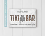 Tiki bar sign shown as wall art