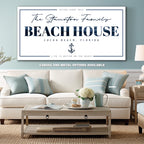 Custom Beach House Sign | Coastal Metal Wall Art – Coastal Signature