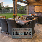 Tiki Bar Metal Sign | Personalized Wall Art for Home Bars - Rum Tide