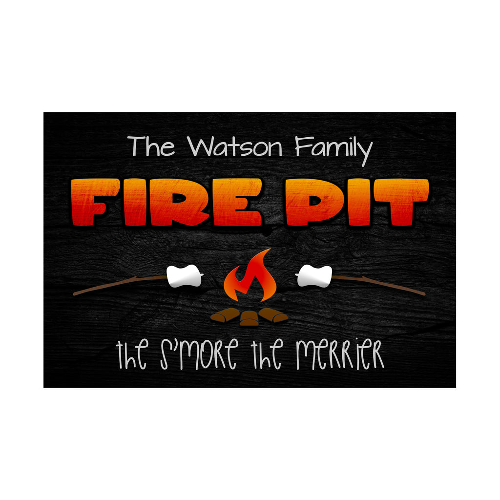 Backyard Fire Pit Wall Sign | Marshmallow Roast Decor – The Toasted Life