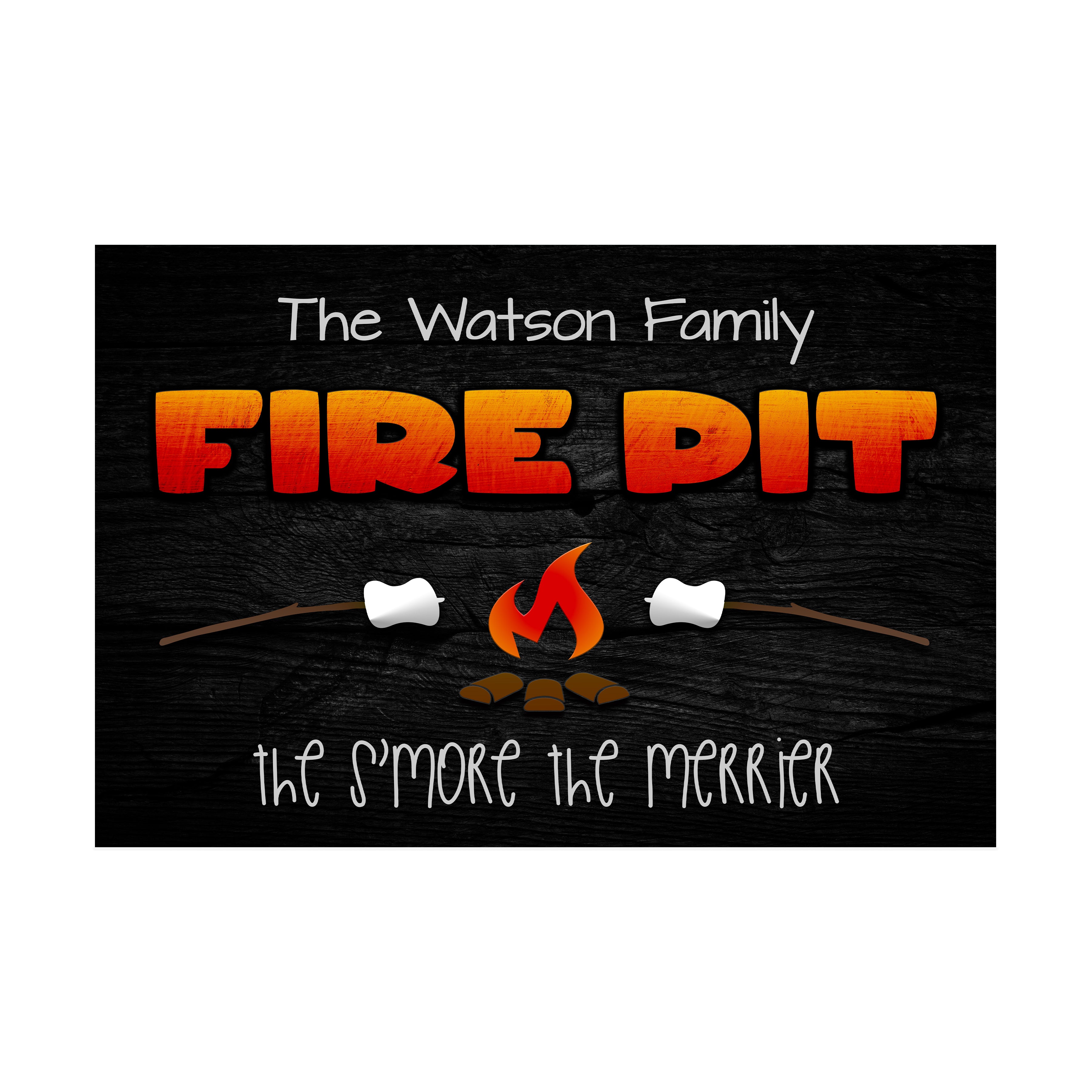 Backyard Fire Pit Wall Sign | Marshmallow Roast Decor – The Toasted Life