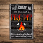 Firefire Metal Sign | Personalized Fire Pit Decor – Where Memories Are Made