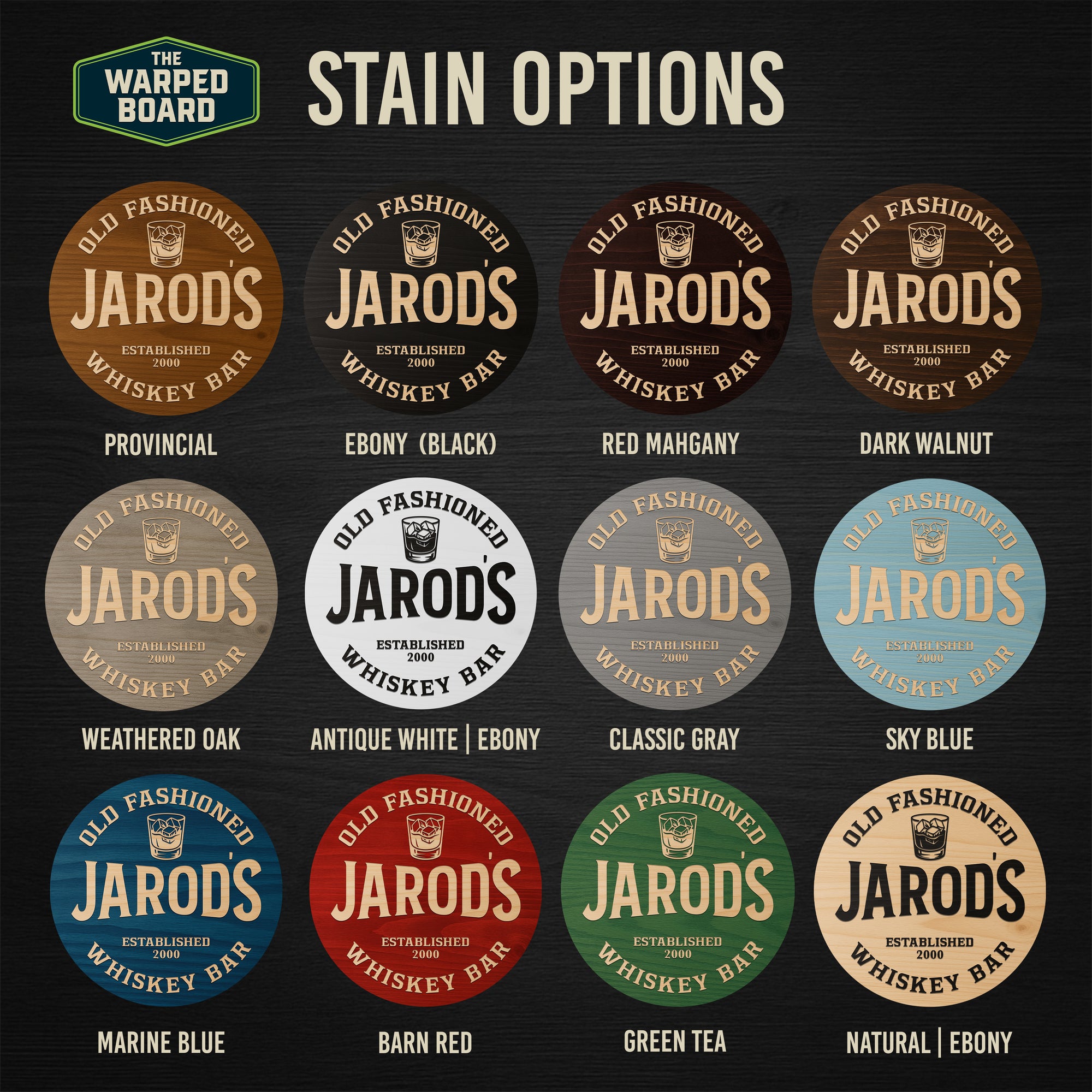 Dimensional Wood Round, Rustic Man Cave Gift, Home Bar Wall Art - The Whiskey Line