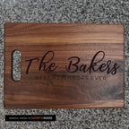 Custom Housewarming Gift | Best Neighbor Ever Walnut Cutting Board