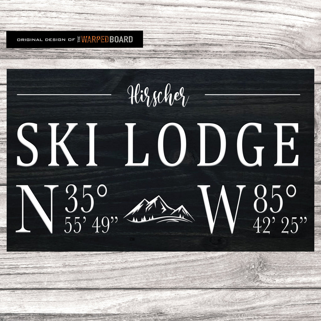 Ski Lodge Family Name with Lodge Coordinates