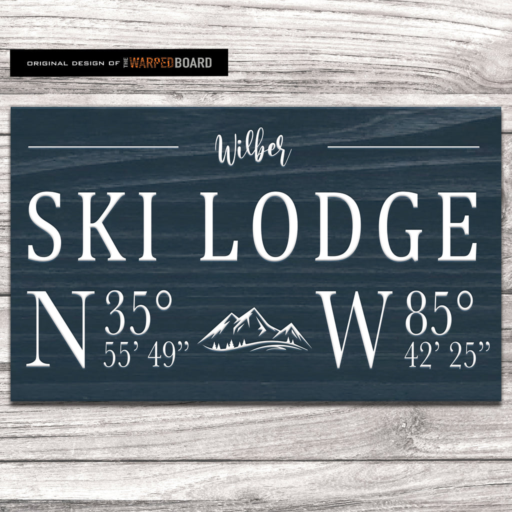 Ski Lodge Family Name with Lodge Coordinates