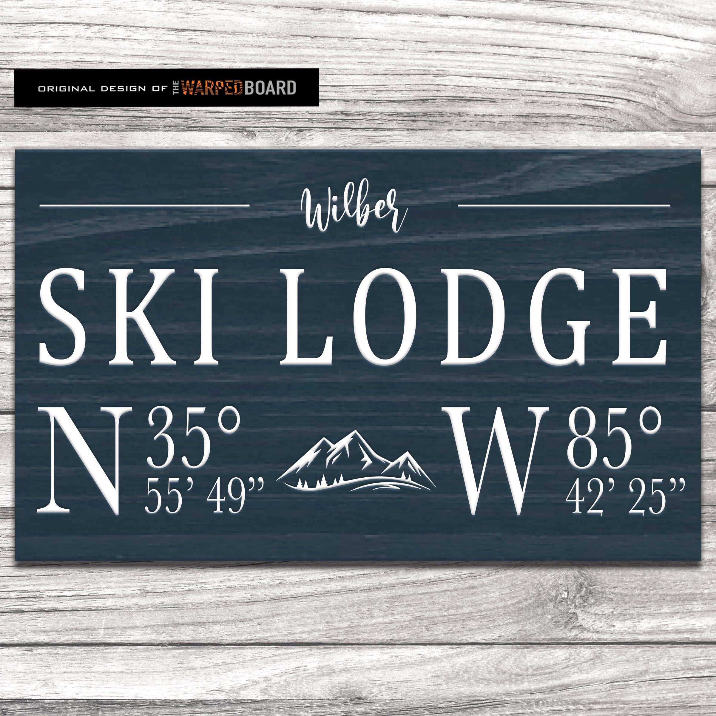 Ski Lodge Family Name with Lodge Coordinates