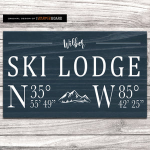 Ski Lodge Family Name with Lodge Coordinates