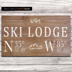 Ski Lodge Family Name with Lodge Coordinates
