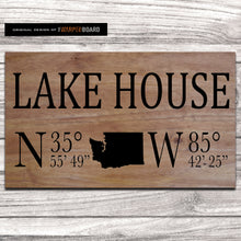 Load image into Gallery viewer, Lake House with GPS Coordinates and State
