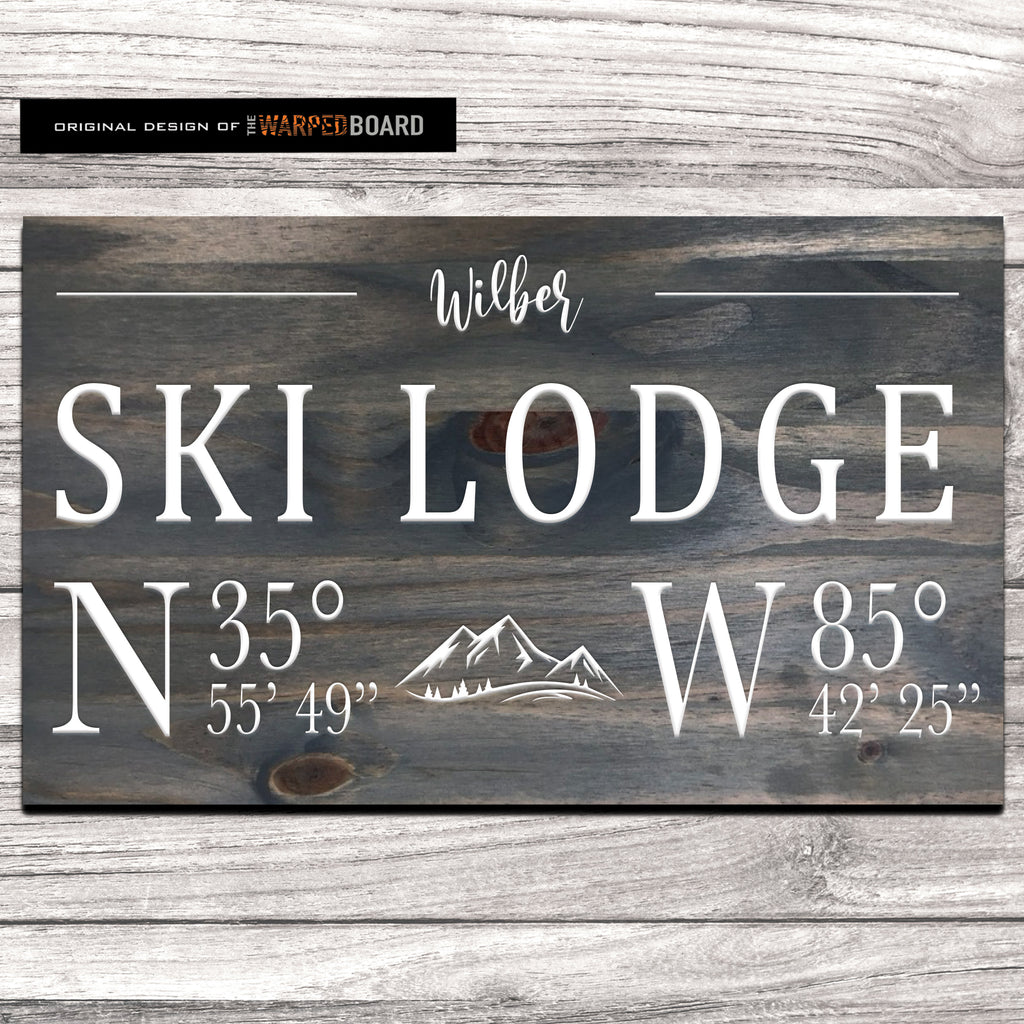 Ski Lodge Family Name with Lodge Coordinates