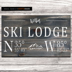 Ski Lodge Family Name with Lodge Coordinates