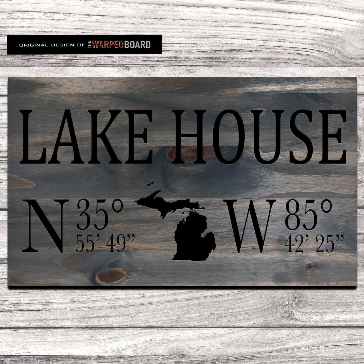 Lake House with GPS Coordinates and State