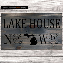 Load image into Gallery viewer, Lake House with GPS Coordinates and State

