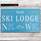 Ski Lodge Family Name with Lodge Coordinates