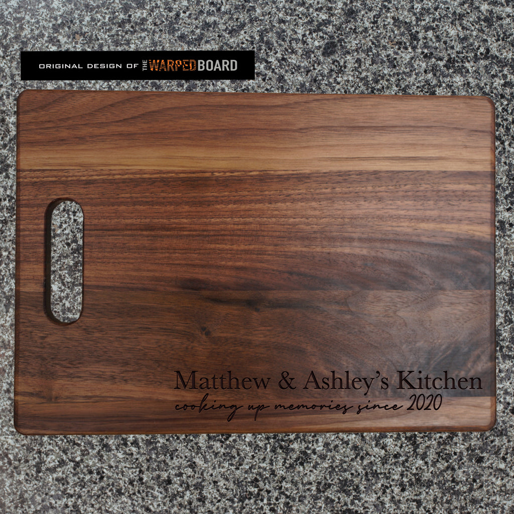 Cooking up Memories Walnut Cutting Board