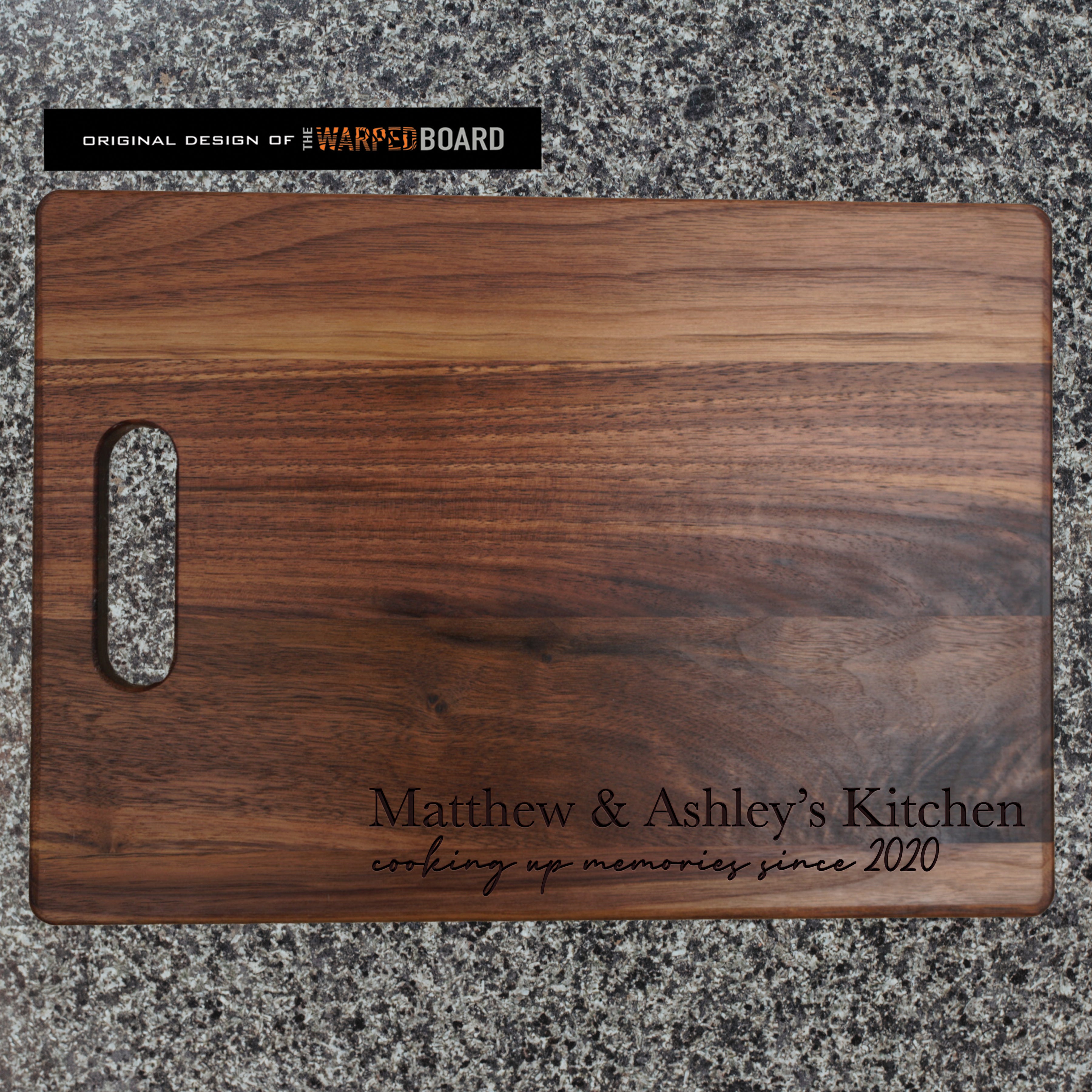 Cooking up Memories Walnut Cutting Board