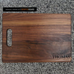Couple's Family Name and Established Date Walnut Cutting Board
