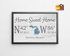 Personalized HOME SWEET HOME Sign