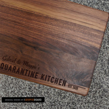 Load image into Gallery viewer, Quarantine Kitchen Walnut Cutting Board
