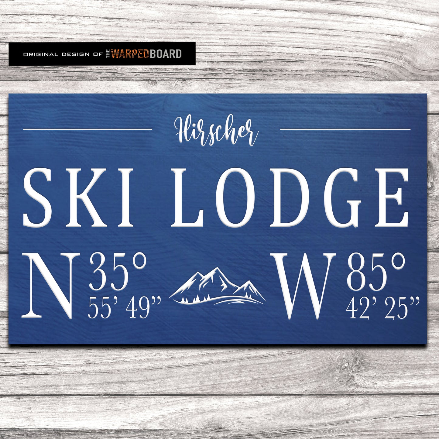 Ski Lodge Family Name with Lodge Coordinates