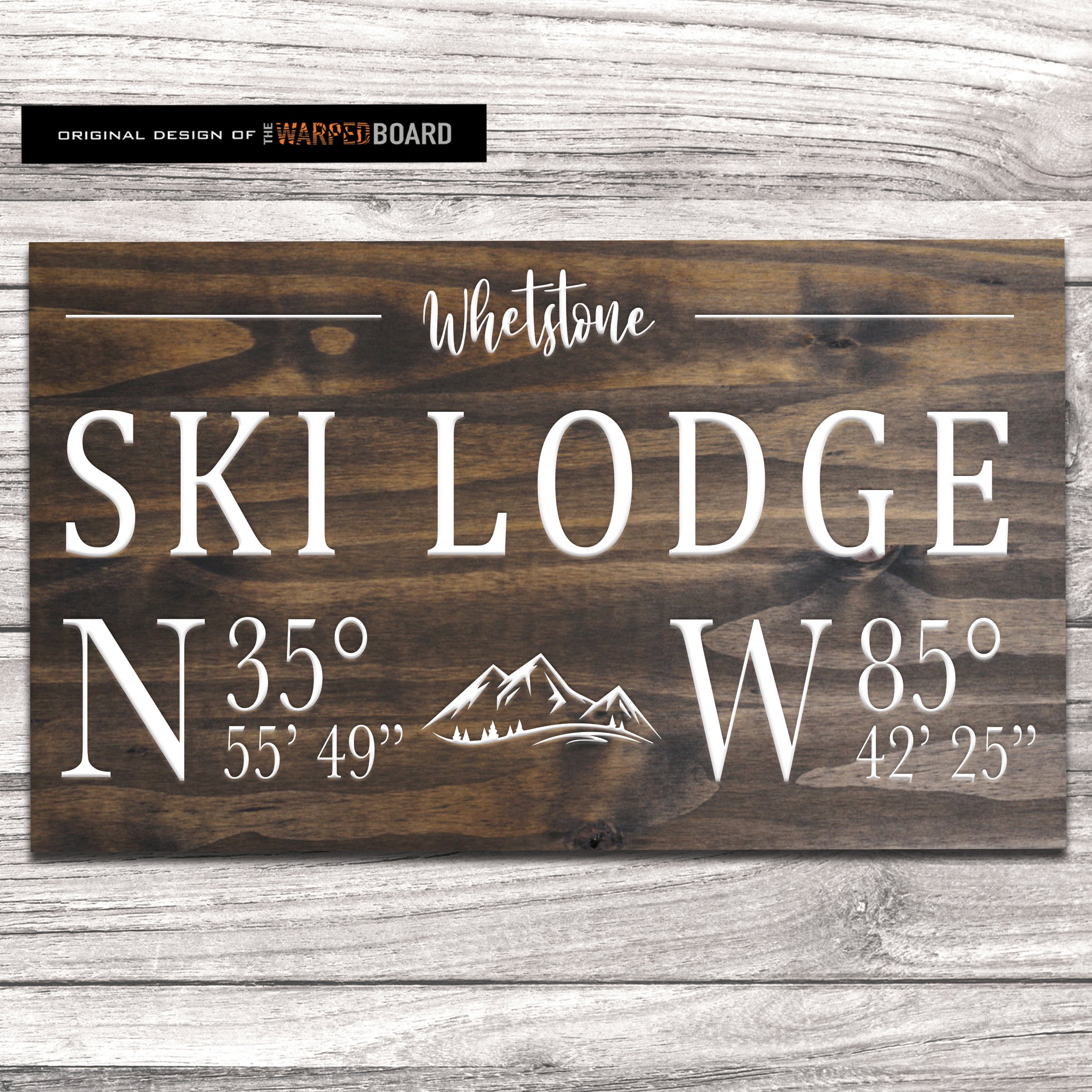 Ski Lodge Family Name with Lodge Coordinates
