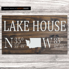 Load image into Gallery viewer, Lake House with GPS Coordinates and State

