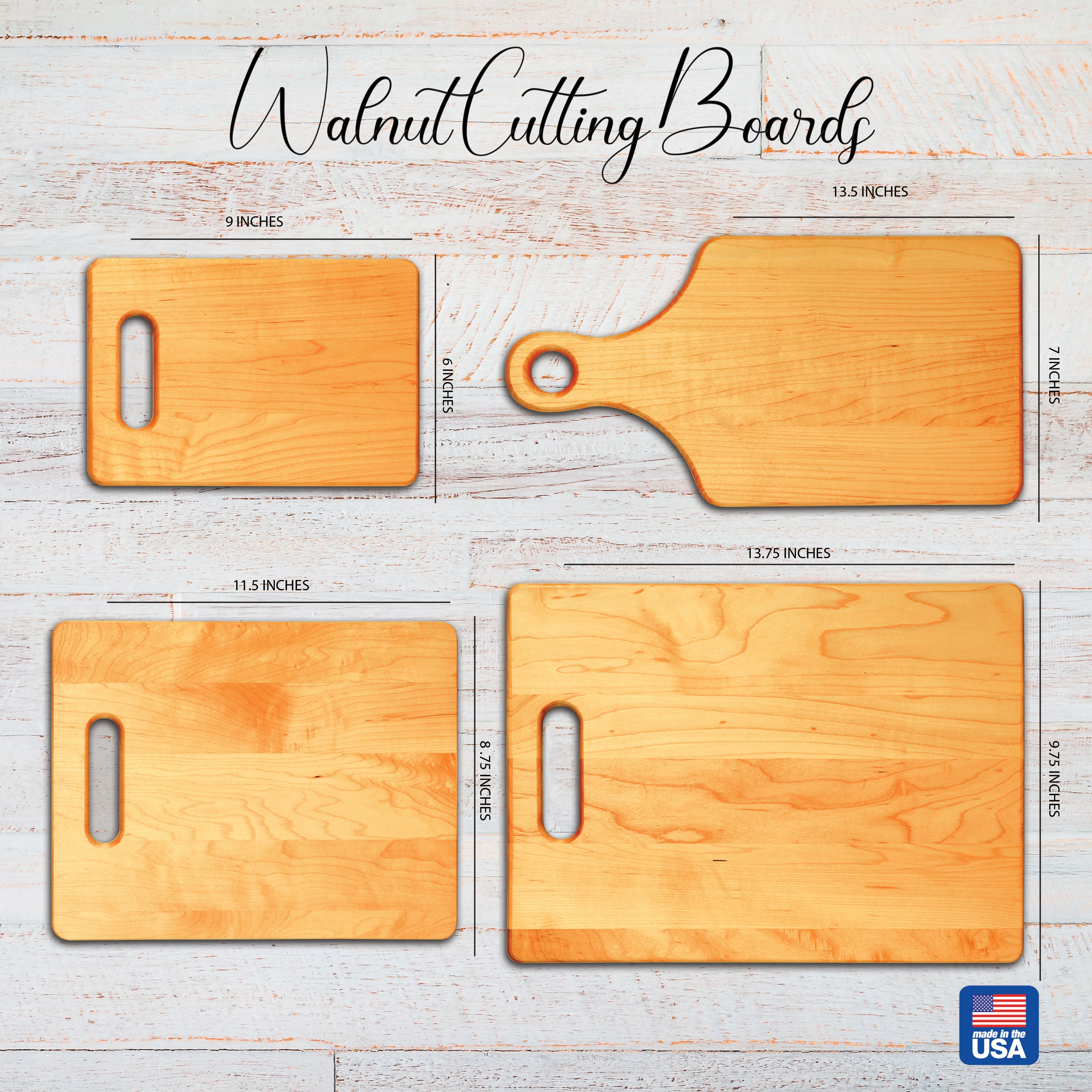 Family Name and Established Date Maple Cutting Board