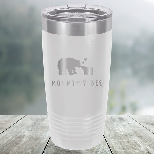 Mommy Vibes Engraved Tumbler, Water Bottle