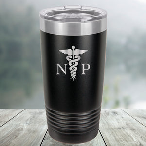 Nurse Practitioner Custom Engraved Tumbler, Water Bottle, Stemless Wine Glass, Pilsner, Pint Mug