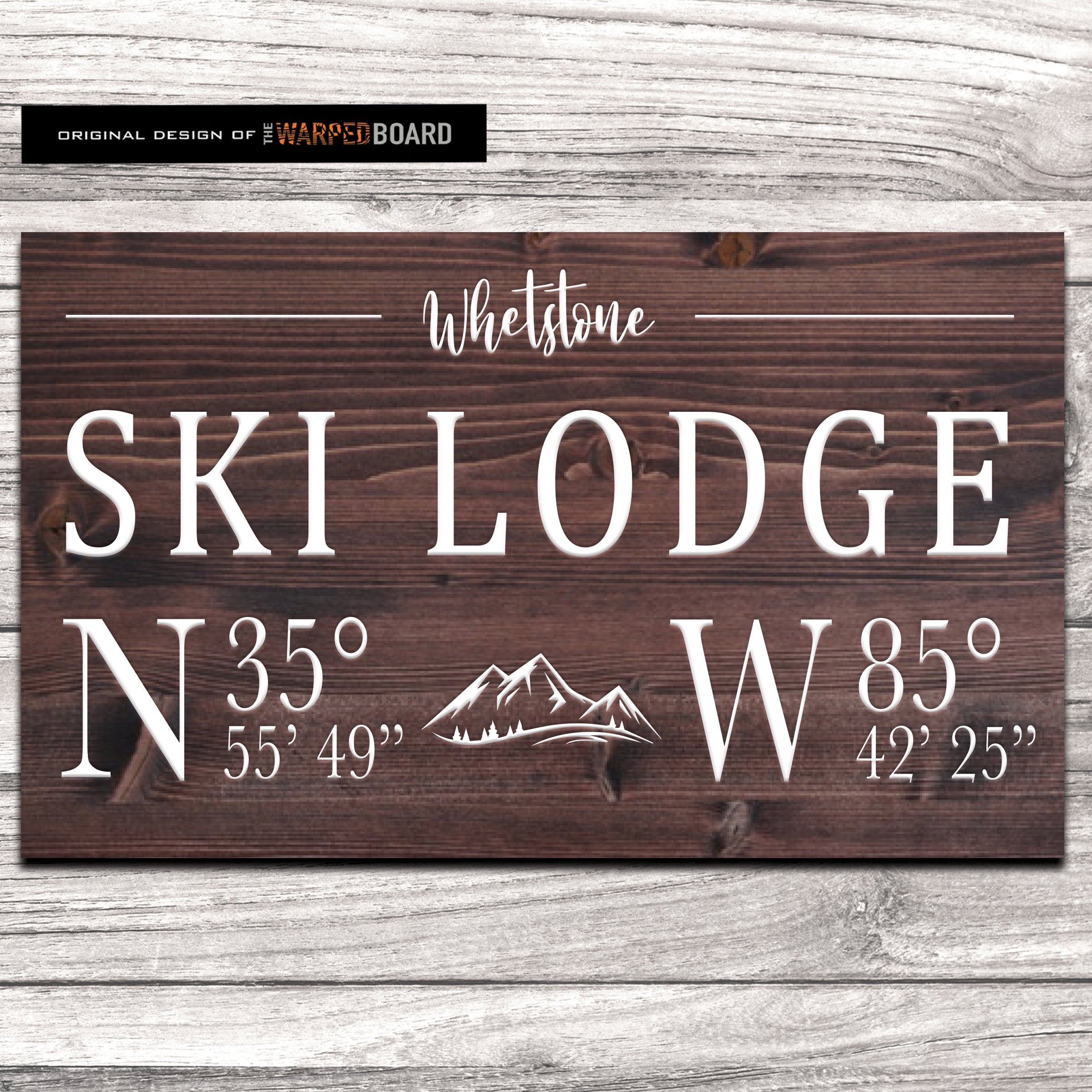 Ski Lodge Family Name with Lodge Coordinates