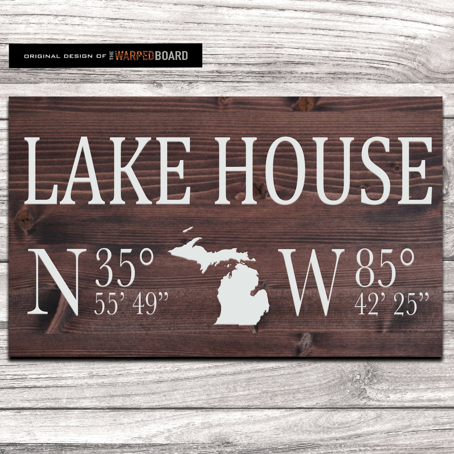 Lake House with GPS Coordinates and State