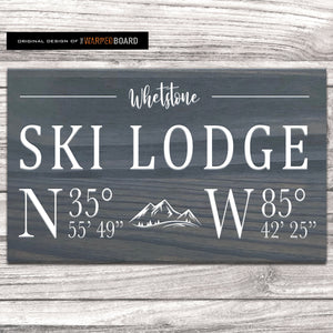 Ski Lodge Family Name with Lodge Coordinates