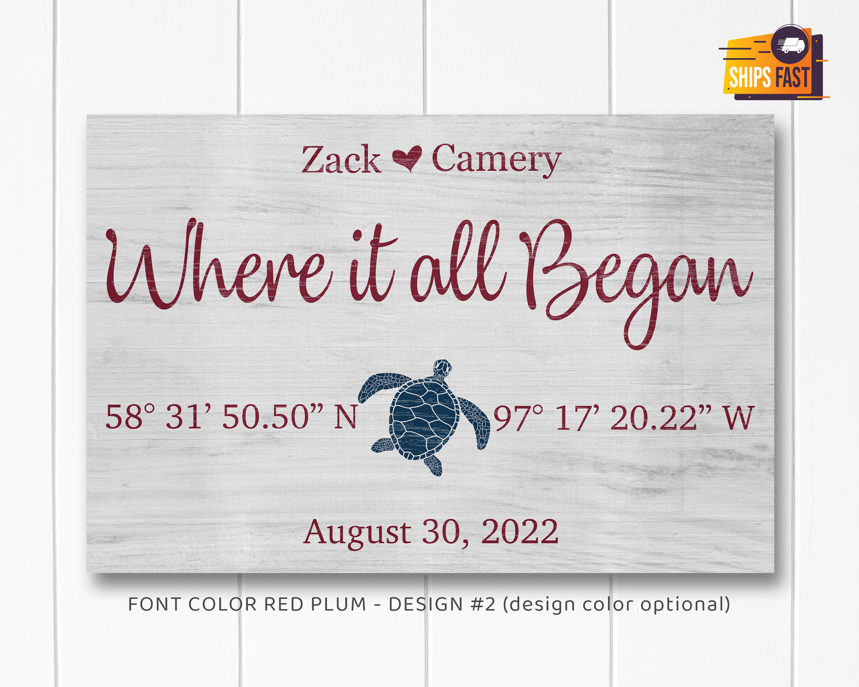 Personalized Where It All Began Sign