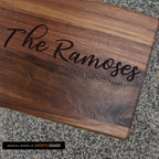 Neighbor Turned Friend Turned Family Walnut Cutting Board