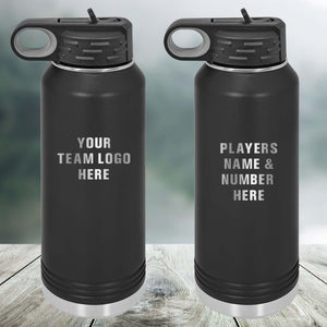 Your Team Logo - Custom Engraved Water Bottles